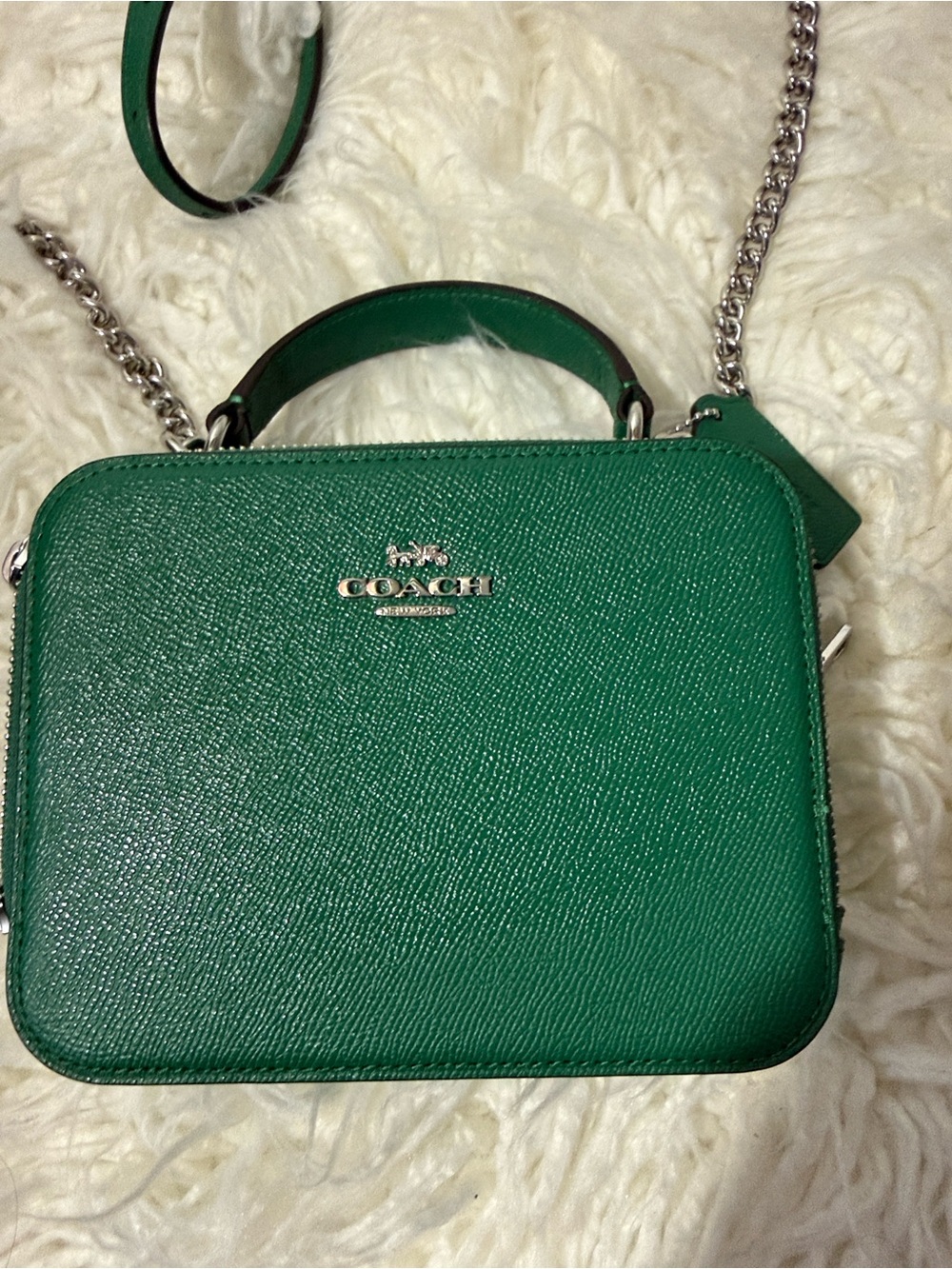 Coach C2872 green box crossbody bag - Picture 12 of 14